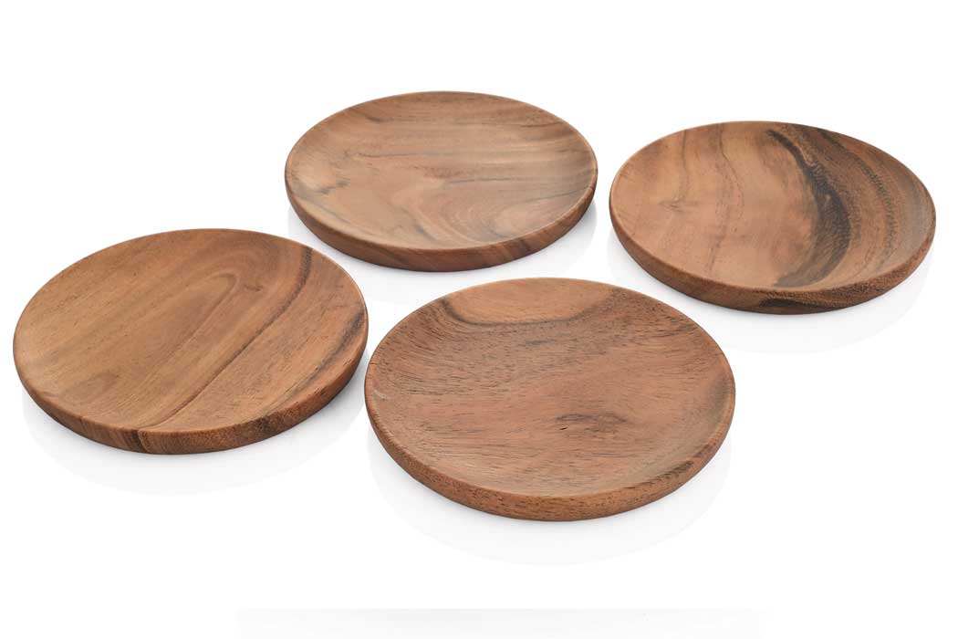 Acacia Wood Coasters | Set of 4 | Edge Company